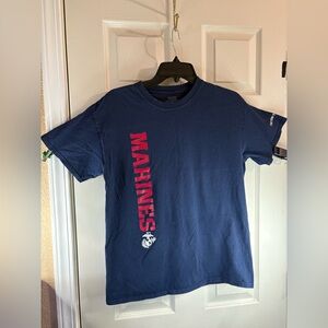 Marines Mens M T-Shirt Graphic Tee Slim Fit USA Military Crew Neck (DAMAGED)